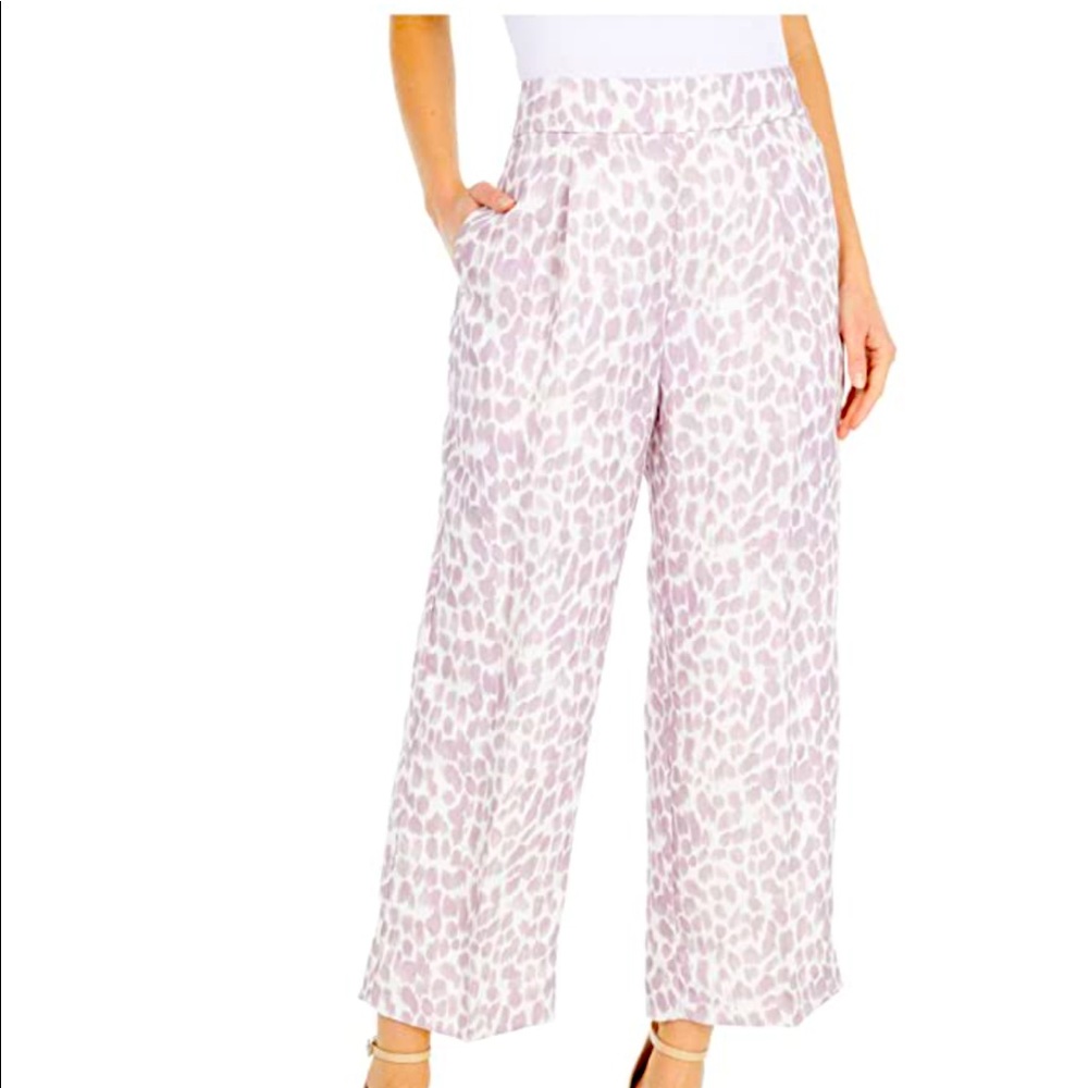 J. Crew high waist cropped pants in leopard print